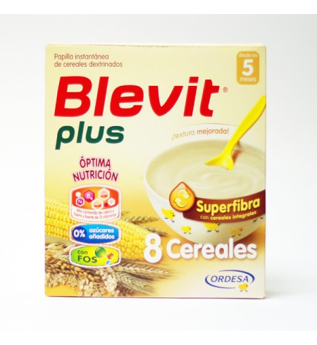 BLEVIT PLUS SUPERFIBRA 8 CEREALES  1 ENVASE 600 G
