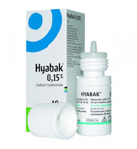 HYABAK 0,15% SOLUCION HIDRATANTE LENTES DE CONTACTO 1 ENVASE 10 ML
